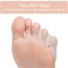 4 x Silicone Toe Separators for Little Toe Correction & Bunion Protection - Hallux Valgus Relief - Buy Online on GoSupps.com