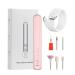 Portable Electric Nail Drill | Electric Nail File Set - Compact Portable Design Nail Drill Kit Hand Foot Care Tool for Acrylic Gel Nails Sakura Pink English Version