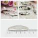 Chiwanji 50 Pieces Oval Bendy Snap Hair Clips Silver 5cm Hairpins for DIY Hairstyles | International Shipping - Buy Online on GoSupps.com