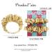 Bartosi Gold Hair Scrunchies - Pack of 2 | Elastic Hair Ties for Women and Girls | Sparkly Metallic Ponytail Holder | Fashion Hair Accessories - Buy Online on GoSupps.com