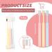 9 Pcs Extra Soft Toothbrushes for Adults - 0.12 mm Bristles Manual Toothbrushes with Head Covers for Sensitive Teeth - Blue Orange & Pink - Buy Online on GoSupps.com