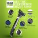 ShaveMOB 6-Blade Men's Razor Kit - Flex Head Handle with Trimmer + 12 Refills | The Caveman Shaving Kit 12 Pack - Buy Online on GoSupps.com