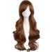 Charming Long Brown Curly Wavy Full Hair Wig for Women - 32inch Anime Cosplay Synthetic Wig for Halloween Costume Party - ColorfulPanda - Buy Online on GoSupps.com