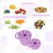 Vicloon Collapsible Silicone Baby Snack Cup - Non-Spill Snack Pot for Toddler with Lid - Purple - Buy Online on GoSupps.com