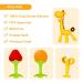 Silicone Baby Teething Toys Set - BPA-Free Banana & Giraffe Teether with Storage Case - Soothes Baby's Gums - Fruit Shape - 4 Pack - Buy Online on GoSupps.com