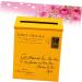 OSALADI 2pcs Box Creative Decoration Mail Wall Post Propyellow Photo Home Ornament Yellowx2pcs mediumx2pcs - Buy Online on GoSupps.com