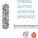 Glitter Strips Bandages for Kids | 100 Count Latex Free Adhesive Bandages for Wound Care & First Aid - 3/4 x 3 Inch - Buy Online on GoSupps.com
