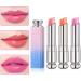 evpct 3Pcs Peach Strawberry Orange Color Changing Change Lipstick Lip Balm Set for Women Korean Magic Lipstick Color Change Changing Lip Tint Tinted Stain Balm Long Lasting Waterproof Crystal Lipstick 3 Count (Pack of 1)...