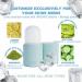 Ice Face Roller & Gua Sha Silicone Mold Set for Brightening, Tightening & Toning - Reduce Fine Lines, Shrink Pores, and Achieve Glowing Youthful Skin - Anti-Aging Cryotherapy Therapy - Blue Baby Blue - Buy Online on GoSupps.com