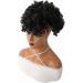 Ponytail Extensions Afro Puff Drawstring Ponytail with Bangs Short Kinky Curly Ponytail Extension for Women Synthetic Clip in Pineapple Updo Ponytail Hair Pieces for Women (Color : Q35-1B) - Buy Online on GoSupps.com