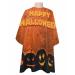 Halloween Barber Cape - Salon Hair Cutting Cape for Women Men Kids Adults Fall Black Orange Ghost Pumpkins Horror Haircut Cape with Adjustable Elastic Neckline Hairdressing Stylist Cape Accessories 1 piece 55x63 Inch Burnt Orange