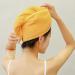 Ultra-Absorbent Microfiber Hair Towel Turban for Curly & Thick Hair Fast Drying & Frizz Control (Yellow) - Buy Online on GoSupps.com