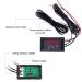 Icstation Digital Thermometer Car Auto Temperature Gauge Sensor DC 4-28V Fahrenheit Dual Display Monitor with 2 NTC Waterproof Probes - Buy Online on GoSupps.com