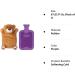 HomeTop Premium Classic Rubber Hot/Cold Water Bottle with Stuffed Animal Cover - Purple (2L/67.63 fl oz) - Buy Online on GoSupps.com