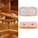 Extrwody Wood-Thermal Hygrometer | Digital Sauna Thermometer & Hygrometer 2-in-1 | Precise Wall-Mounted Sauna Tools - Buy Online on GoSupps.com