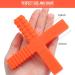 Sensory Chew Stick Toys for Kids with Autism ADHD - 2 Pack Medium Hardness Teething Tubes with 4 Textures - Purple/Orange - Buy Online on GoSupps.com