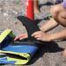 Detachable Center Fin Kayak Rudder Kit | Black Tracking Fin for Inflatable Canoe, Stand Up Paddle & Surfboards - Buy Online on GoSupps.com
