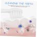 HOMSFOU Manual Toothbrush for Kids - Blue Silica Gel Cleaning Brush (1 Piece) | International Shipping Available - Buy Online on GoSupps.com