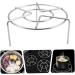 PRETYZOOM 2pcs Stainless Steel Tripod Pan Steam Stand Stove Stand Rack Kitchen Steaming Stand Triangle Shelf - Buy Online on GoSupps.com