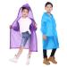 Makonus Raincoat for Kids, Pack of 2 EVA Kids Rain Coats Reusable Rain Poncho Jacket for Boys and Girls Blue/Purple
