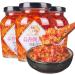 Garlic chili sauce(280g/can)dipping sauce noodles sauce fresh pickles seasonings Chinese special snacks delicious chili sauce Snack Gifts (Garlic flavored Chaotian pepper 1can) Garlic flavored Chaotian pepper 1can