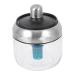 Zerodeko 1pc Castor Seasoning Storage Jar Glass Storage Jar Container with Lids Terrarium Fogger Concise Seasoning Pot Condiment Jars Honey Stainless Steel Storage Tank Pack