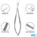 Facial Hair Scissors-Eyebrow Trimmer-Grooming Scissors for Eyebrow Shaping Ear Nose Nostril Hair & Moustache (Silver Straight) - Buy Online on GoSupps.com