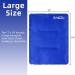 RAKZU 2 Pack Ice Pack for Injuries - Large 14 x 11 Reusable Gel Pack for Hot & Cold Therapy - Flexible Pain Relief for Shoulder, Knee, Back, Hip Aches - Buy Online on GoSupps.com