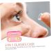 Solustre Double-Layer Glasses Case & Travel Kit - Stylish Holder for Glasses Contacts & Lenses - Flocked Cloth Included - Buy Online on GoSupps.com