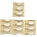 Hemoton 48 pcs mini spatula for cosmetics cosmetics applicator cosmetics spatula abs 6.00X0.70X0.70CMx4pcs Goldenx4pcs