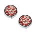 Red White Mushroom Printed Mini Round Pill Box Pill Box 3 Compartment Medicine Pill Case Pill Organizer Travel Pillbox Portable Pill Box for Pocket Home Office Use