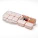 10 Compartment Daily Pill Organizer - Cute Travel Pill Box for Vitamins & Fish Oil - Portable Pink Pill and Supplement Case - Buy Online on GoSupps.com