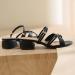Buy XTZYGLFD Summer Sandals for Women - Fashionable Cotton Linen Zipper Slippers | Beach Stiletto Sandals in Black | UK Size 6 - Buy Online on GoSupps.com