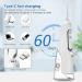 Cordless Water Flosser - 4 Modes, 4 Nozzles, 310ml Capacity, USB Charging, IPX7 Waterproof, Travel-friendly (White) - Buy Online on GoSupps.com