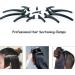 12pcs Hair Sectioning Clips + 1pcs Professional Anti-static Metal Tail Hair Comb Makeup Hairdresser Clips for Styling of Women Girls Hairdressing Salon Tool Set - Buy Online on GoSupps.com