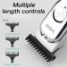 Aniuge Professional Hair Clippers Mens Hair Clipper Beard Trimmer Hair Trimmer for Men Cordless Clippers Professional Barbers Grooming Kit Rechargeable Silver - Buy Online on GoSupps.com