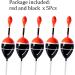 THKFISH Balsa Fishing Floats Bobbers 5Pcs - Sliding Slip Bobbers for Crappie Panfish Trout Bass - 12oz (2x5.28) & 16oz (1.6x4.8) - Buy Online on GoSupps.com