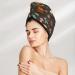 Hair Towel Wrap for Quick Drying | Button Towel Turban & Head Towel - Gnome Insect Frog Design - Buy Online on GoSupps.com