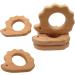Organic Wooden Hedgehog Teether Toys - Set of 2 | Handmade Baby Beaded Teething Toy | Food Grade Materials - Perfect Baby Shower Gift - Buy Online on GoSupps.com