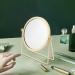 Cusstally Gold Backlit 360 Round Vanity Mirror for Lady Desktop Makeup - Buy Online on GoSupps.com