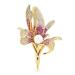 Pin Jewelry Gifts for Women Ladies Elegant Sparkle Crystal Lily Flower Brooch Wedding Party Brooch Flower Shape Brooch Ladies Fashion Accessories Brooches & Pins
