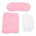 Castor oil packaging wrap set castor oil pack reusable washable relieves pain adjustable castor oil compress package for waist and neck pink