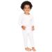 DreamBuy 20 Colours Ribbed Pyjama/Tracksuit/Loungewear Unisex Boys And Girls Pyjamas Baby Clothes Pyjamas For Women And Mens Pyjamas 6-12 Months White