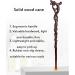 Adjustable Crutches Multifunctional Crutches Environmentally Friendly Wooden Materials Healthy Ergonomic Large Handle Suitable for People with Leg Inconvenience Hiking Crutches Hello 87cm - Buy Online on GoSupps.com