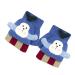 Aohhy Girls & Boys Winter Warm Gloves Children Cartoon Knitted Half Finger Mittens 1-5 years old Blue