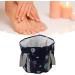 Aoveew Collapsible Foot Bath Basin Portable and Lightweight Foot Soaking Tub for Relaxation (Navy Blue) - Buy Online on GoSupps.com