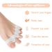 Emperoch Silicone Toe Spreaders - 2 Pairs Hallux Valgus Correction & Toe Separators (7x1.5 cm White) - Comfortable Toe Protector for Better Foot Health - Buy Online on GoSupps.com