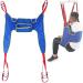 Transfer Nursing Sling Hoist Sling Stair Transfer Belt U Lift Sling Lift Slings Four Point Support Shower Sling Toileting Lift Sling for Elderly Disabled People Large Medium