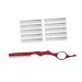 Minkissy 11-part hair cutting tool holder hair cutting-up razor hair cutier razor hair thinning ridge hair thinning-down razor razor hair stunner razor 17.5x2cm red
