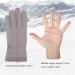 Kingmate Thermal Gloves for Women - Winter Outdoor Cycling Touchscreen Fleece Running Gloves - Warm Gray - Buy Online on GoSupps.com